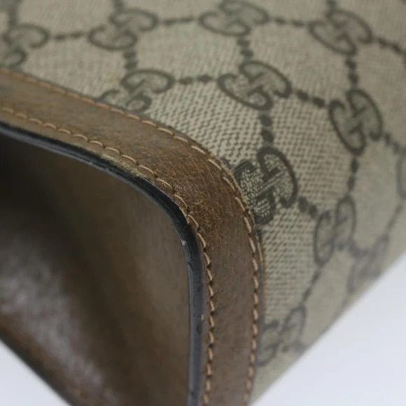 GUCCI GG Supreme Web Sherry Line Clutch Bag - Picture 13 of 15